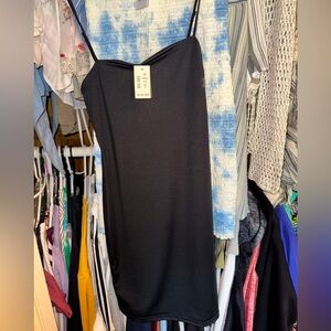 Aero spaghetti strap fitted dress